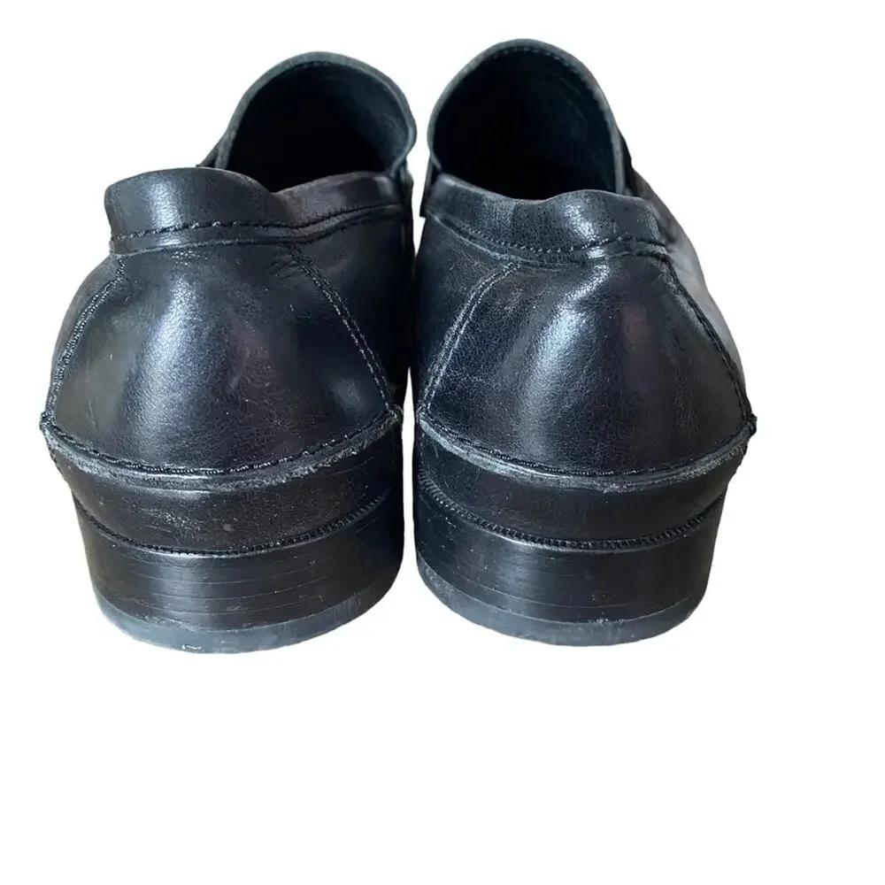 Coach Mens Allen Penny Loafer Black Leather size 8